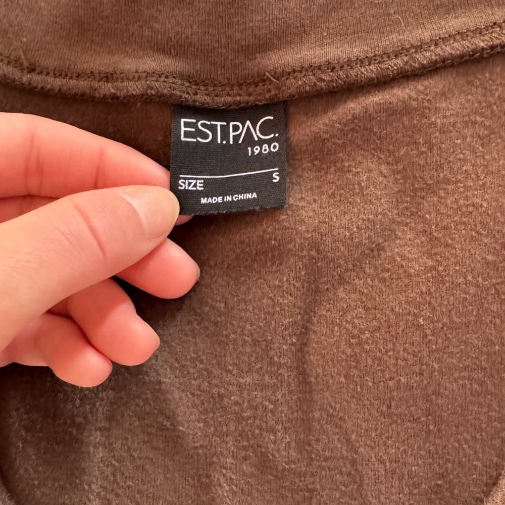 Pacsun Brown V-Neck baby tee - Picture 3 of 4